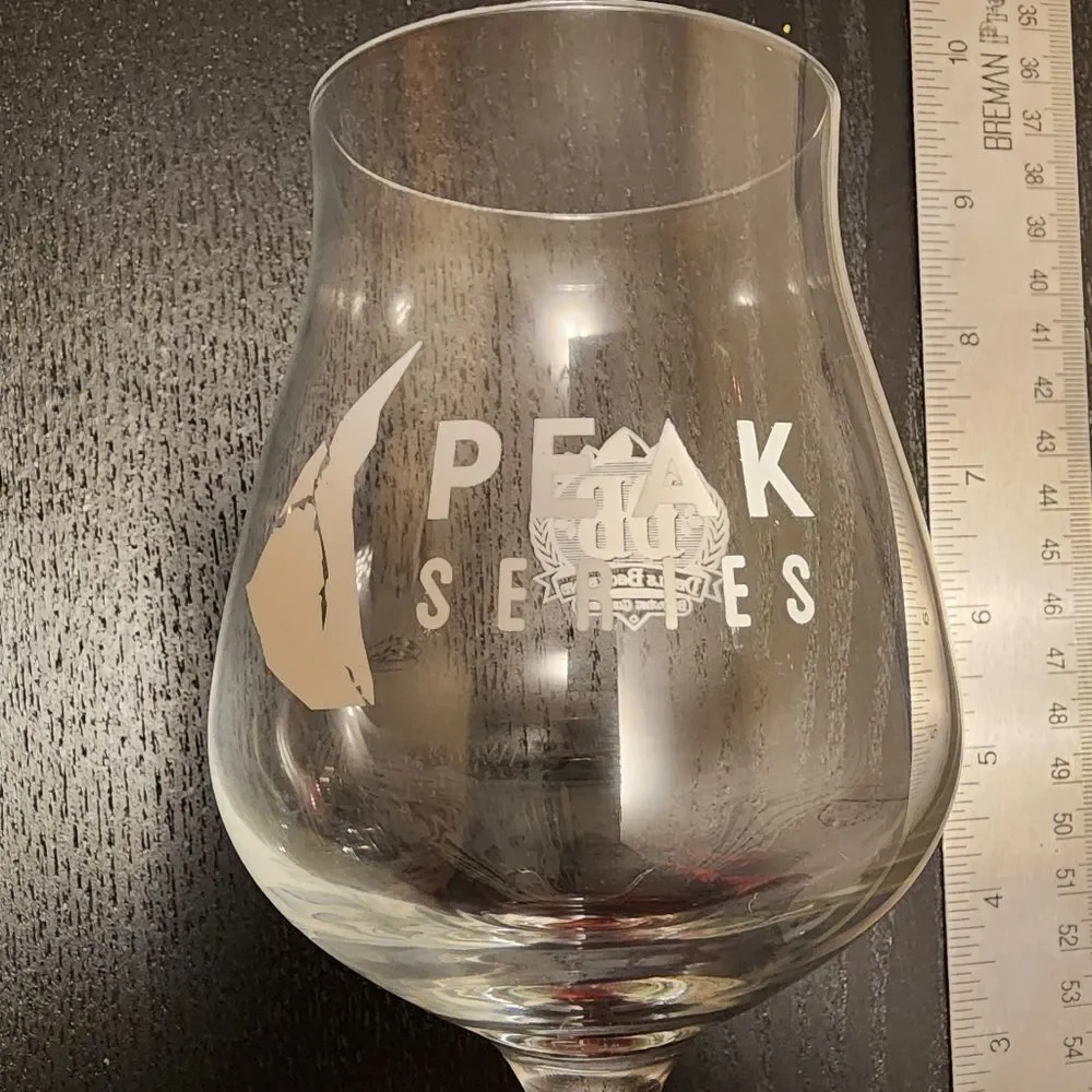 Devil's Backbone Peak Series Set of TWO (2) Tulip Goblet Beer Glasses